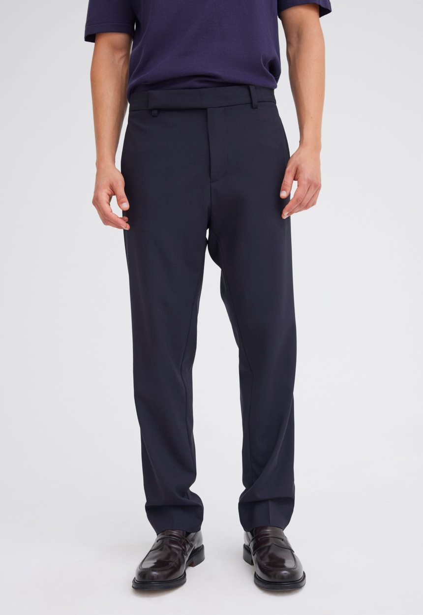 Jac+Jack Claye Merino Wool Pant - Darkest Navy